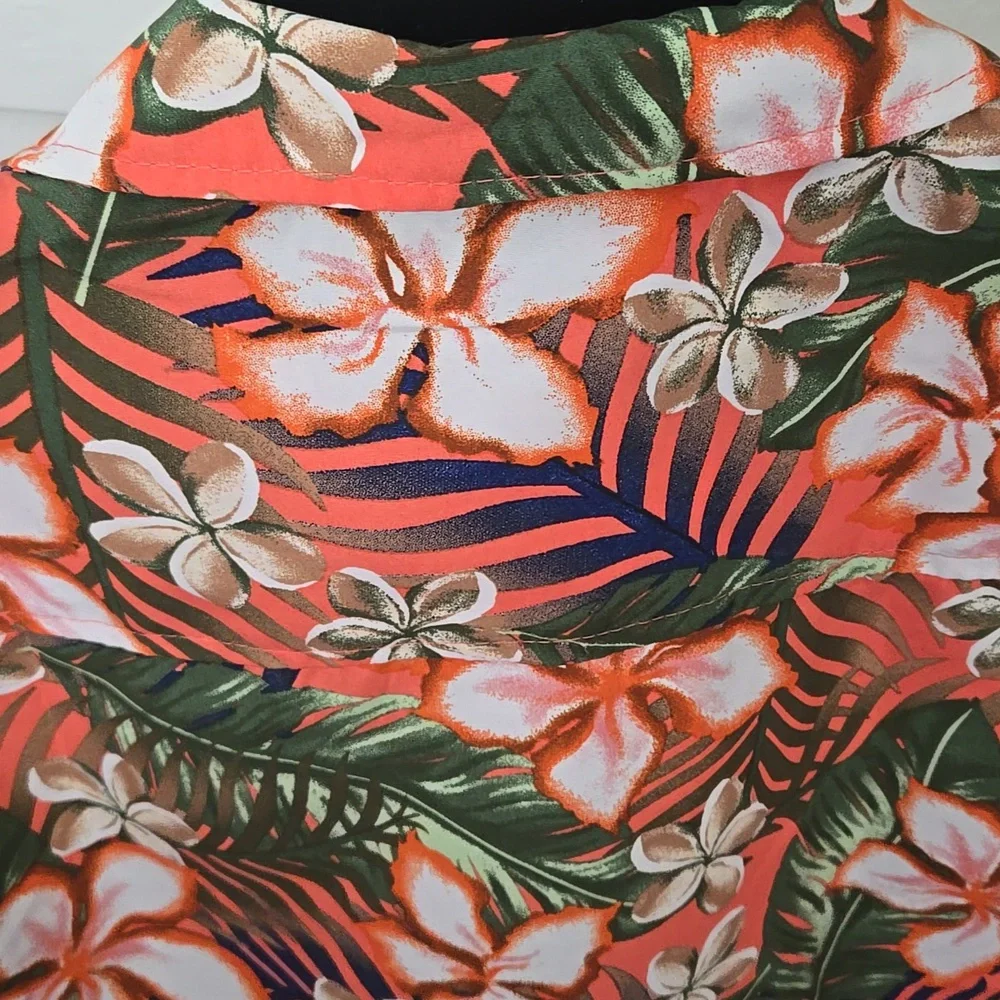 UZZI Hawaiian Floral Men's Shirt - Multicolor - Picture 8 of 9